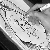 A Caricature Being Drawn