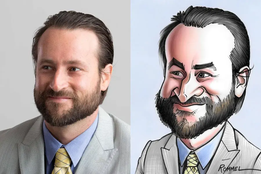 Gift Caricature Of A Business Man From Photo
